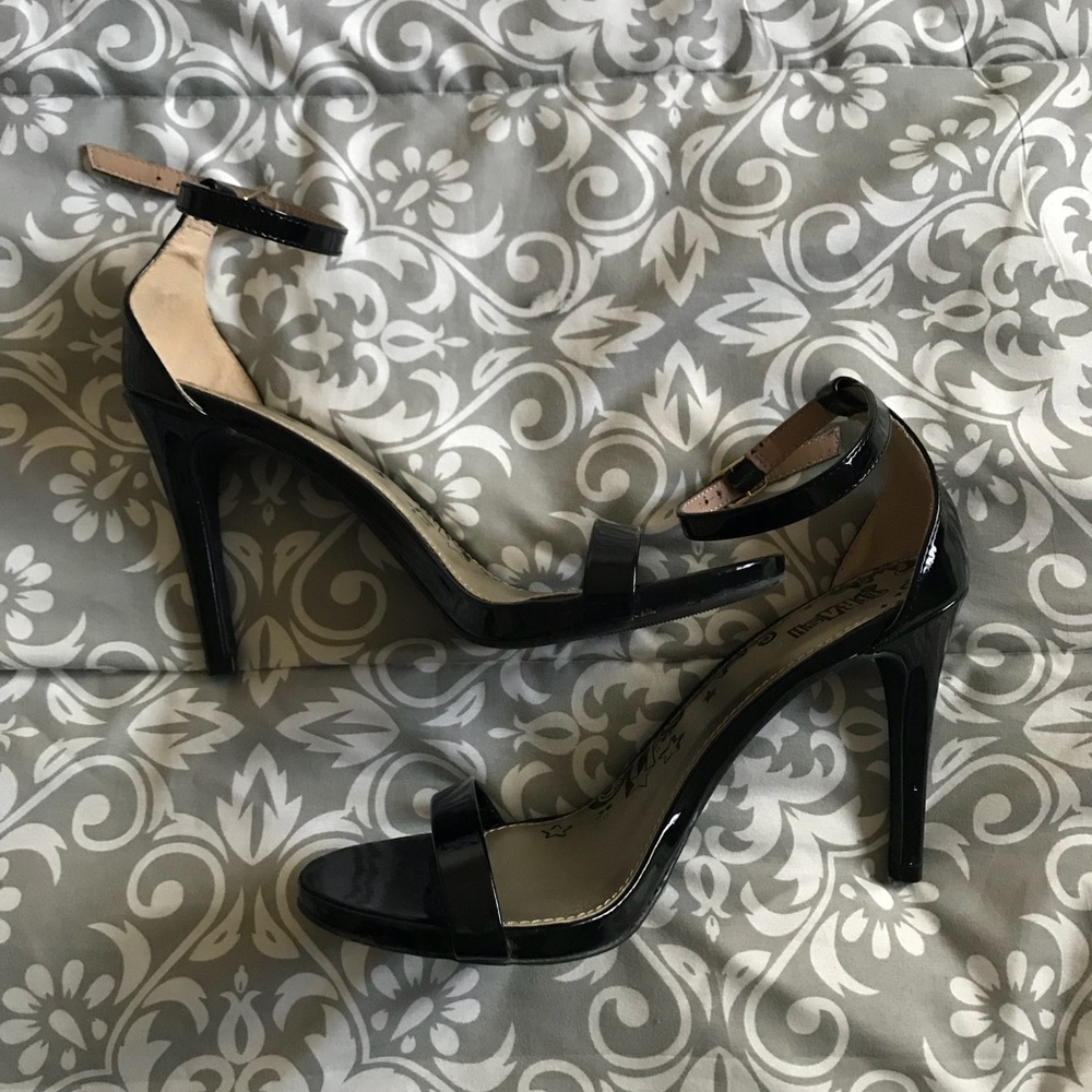 Strappy Black High Heels